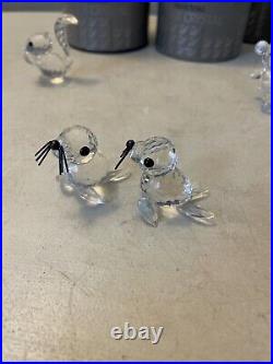 Lot of 10 Swarovski Crystal Mini Figurines Fox Squirrel Rabbit Frog Koala Seals