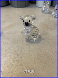 Lot of 10 Swarovski Crystal Mini Figurines Fox Squirrel Rabbit Frog Koala Seals