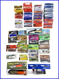 Lot of 110 Knives. Frost Cutlery Pocket Knives, Fixed Blades. ALL NEW IN BOX Lot of 110 Knives. Frost Cutlery Pocket Knives, Fixed Blades. ALL NEW IN BOX