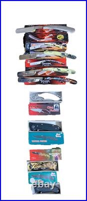 Lot of 110 Knives. Frost Cutlery Pocket Knives, Fixed Blades. ALL NEW IN BOX Lot of 110 Knives. Frost Cutlery Pocket Knives, Fixed Blades. ALL NEW IN BOX