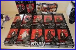 Lot of 12 STAR WARS Black Series Figures UNOPENED + 1 Battle Packs Set ALL TO GO