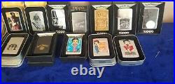 Lot of 12 Zippos All New Colt, JD, Betty Boop and more