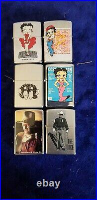 Lot of 12 Zippos All New Colt, JD, Betty Boop and more