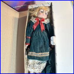 Lot of 17 Porcelain Dolls In Original Boxes 1990s Collectible