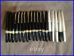 Lot of 18 PLATINUM, Pilot Fountain pens All With18k Gold nibs