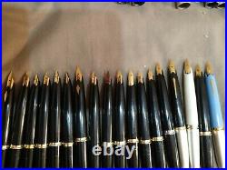 Lot of 18 PLATINUM, Pilot Fountain pens All With18k Gold nibs