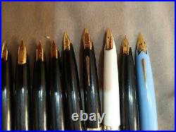 Lot of 18 PLATINUM, Pilot Fountain pens All With18k Gold nibs