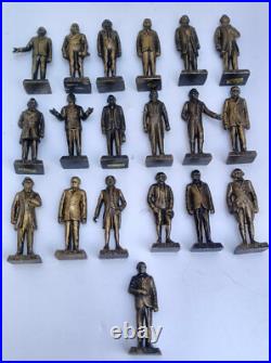 Lot of 19 United States Presidents Unpainted Figurines Heavy 3lbs