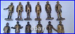 Lot of 19 United States Presidents Unpainted Figurines Heavy 3lbs