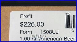 Lot of 2 FREE SHIPPING ALL AMERICAN BEER BURGERS pull tab tickets casino