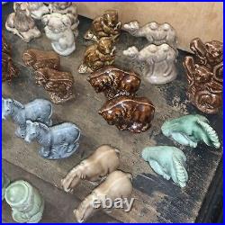 Lot of 34 Vintage Wade Whimsies Figures Mixed Lot Mostly Animal Figures