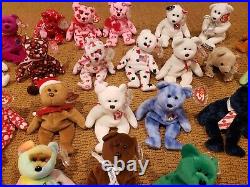 Lot of 39 Ty Beanie Babies Asst'd Bears Collection All Mint withTags + Gidget