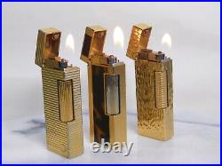 Lot of 3 Dunhill Rollagas gas Lighter all movable product Vol. 14