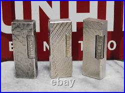 Lot of 3 Dunhill Rollagas gas Lighter all movable product Vol. 37