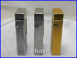 Lot of 3 Dunhill Rollagas gas Lighter all movable product Vol. 3