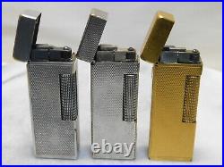 Lot of 3 Dunhill Rollagas gas Lighter all movable product Vol. 3