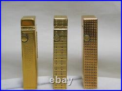 Lot of 3 Dunhill Rollagas gas Lighter all movable product Vol. 9