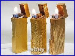 Lot of 3 Dunhill Rollagas gas Lighter all movable product Vol. 9