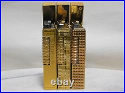 Lot of 3 Dunhill Rollagas gas Lighter all movable product Vol. 9