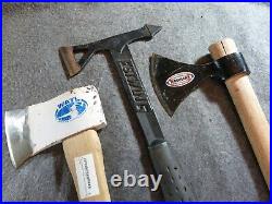 Lot of 3 Throwing Axes, WATL, Estwing, & American Tomahawk, Used, Good Condition