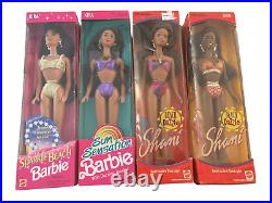 Lot of 4 Barbie Dolls Kira Shani Beach Collectible Figurine Kids Collectors Barb