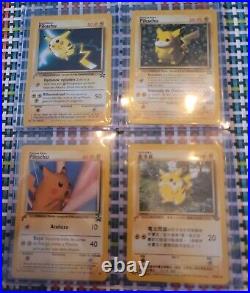 Lot of 4 Pikachu World Collection 2000 black star promo All NM-MT Great