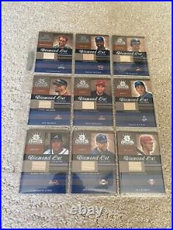 Lot of (50) 2003 Donruss Diamond Kings Diamond Cut Collection Bat Jersey Relics