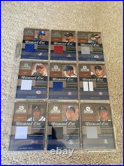 Lot of (50) 2003 Donruss Diamond Kings Diamond Cut Collection Bat Jersey Relics