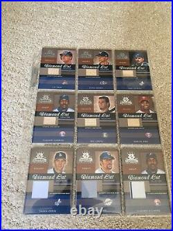 Lot of (50) 2003 Donruss Diamond Kings Diamond Cut Collection Bat Jersey Relics