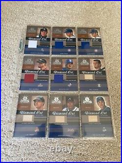 Lot of (50) 2003 Donruss Diamond Kings Diamond Cut Collection Bat Jersey Relics