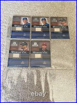 Lot of (50) 2003 Donruss Diamond Kings Diamond Cut Collection Bat Jersey Relics