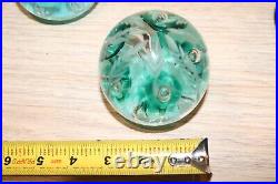 Lot of 5 vtg Paperweight Collection Troutman & Caithness all nice condition