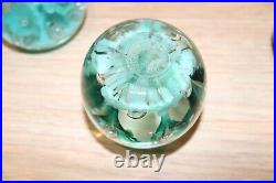 Lot of 5 vtg Paperweight Collection Troutman & Caithness all nice condition