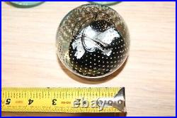 Lot of 5 vtg Paperweight Collection Troutman & Caithness all nice condition