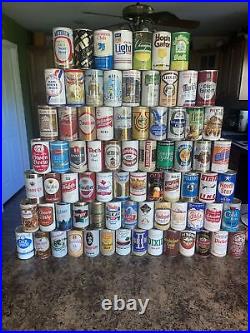 Lot of 76 Different All Steel Beer Cans