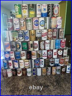 Lot of 76 Different All Steel Beer Cans