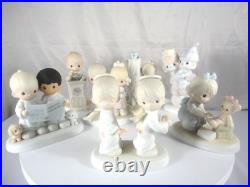 Lot of 7 ENESCO Precious Moments Decorative Porcelain Figurines Lot of 7 ENESCO Precious Moments Decorative Porcelain Figurines
