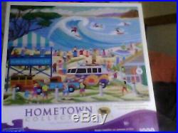 (Lot of 8) Hometown Collection, All Heronim Artwork, Jigsaw Puzzles 1000 pcs