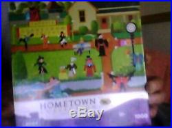 (Lot of 8) Hometown Collection, All Heronim Artwork, Jigsaw Puzzles 1000 pcs