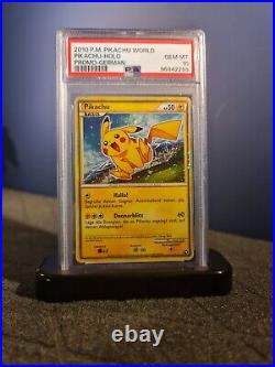Lot of 9 2010 Pikachu World Promo Pikachu Holo Complete Set All PSA 10 Gem Mint