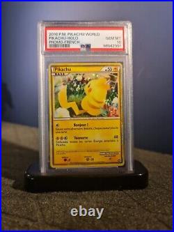 Lot of 9 2010 Pikachu World Promo Pikachu Holo Complete Set All PSA 10 Gem Mint