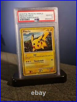 Lot of 9 2010 Pikachu World Promo Pikachu Holo Complete Set All PSA 10 Gem Mint
