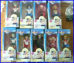 Lot of 9 Sailor Moon Dolls Irwin 6 All boxed Excellent Condition 2000-2001