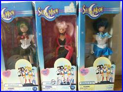 Lot of 9 Sailor Moon Dolls Irwin 6 All boxed Excellent Condition 2000-2001