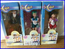 Lot of 9 Sailor Moon Dolls Irwin 6 All boxed Excellent Condition 2000-2001