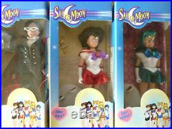 Lot of 9 Sailor Moon Dolls Irwin 6 All boxed Excellent Condition 2000-2001