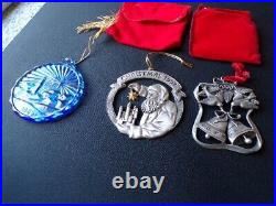 Lot of Avon Pewter Christmas Ornaments 1985 2021 All Original Packaging