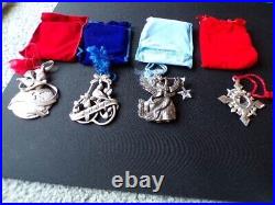 Lot of Avon Pewter Christmas Ornaments 1985 2021 All Original Packaging