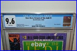 Lot of Return of the Jedi Comics Issues 1,2,3,4 CGC 9.6 ALL NEWSSTAND