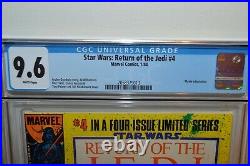 Lot of Return of the Jedi Comics Issues 1,2,3,4 CGC 9.6 ALL NEWSSTAND